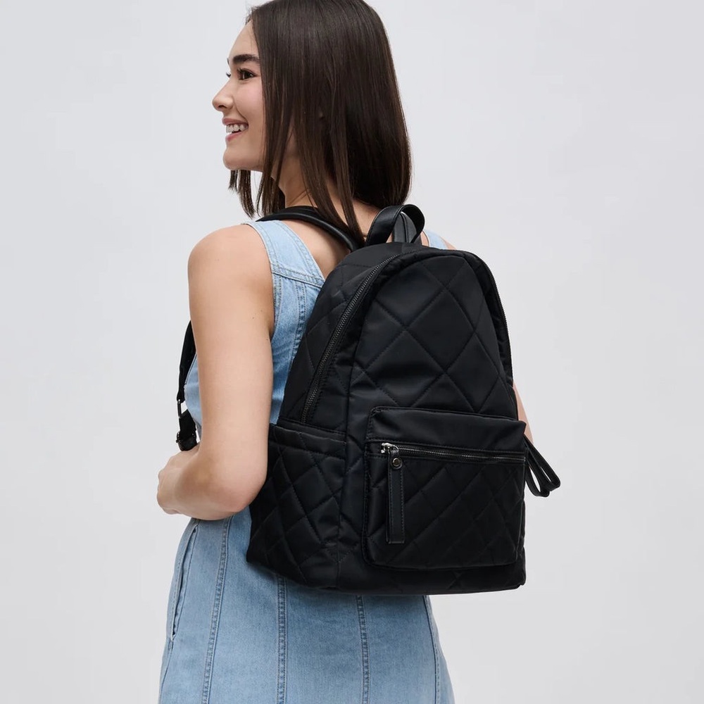 Sol & Selene Quilted Black Motivator Backpack